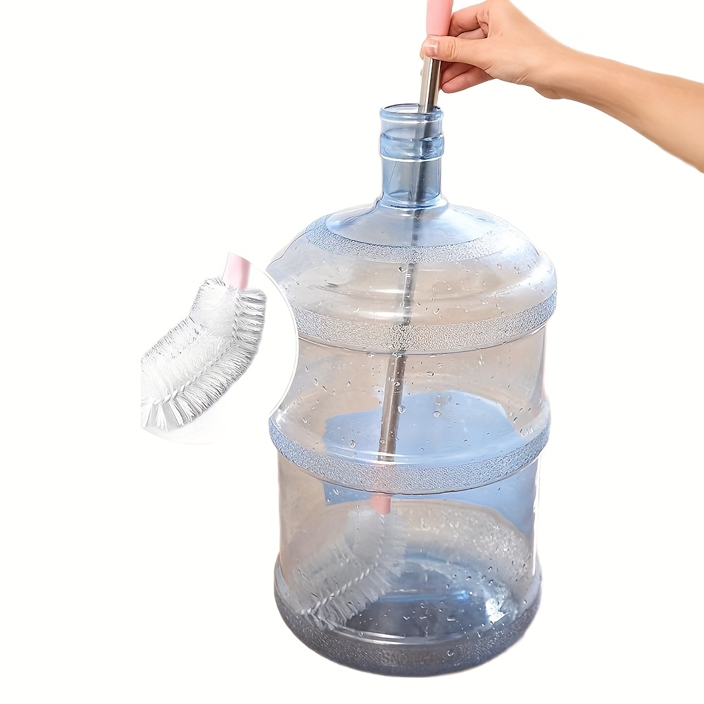 TEMU 1pc, Brush For Cleaning Buckets, Featuring A Long Handle, Designed For Dispensers. This Long-handled Curved Water Bucket Brush Is An Essential