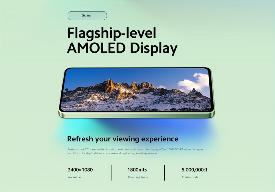 global version xiaomi   smartphone 108mp triple camera 120hz amoled display snapdragon 685 in screen fingerprint 33w fast charging 5000mah battery details 2