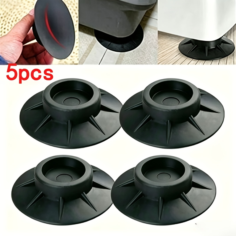 TEMU Set da 5 cuscinetti antivibrazione e frigorifero - Riduzione del rumore, design antiscivolo, protezione del , cuscinetti smorzanti
