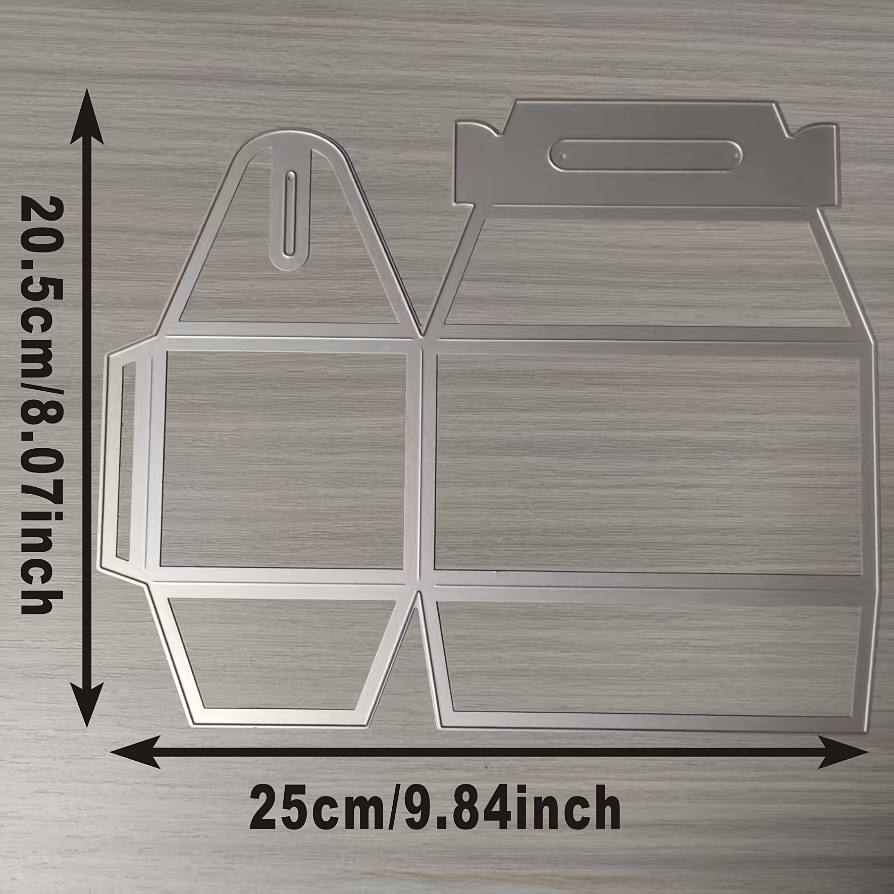 E-shop Geschenkbox Metall-Stanzform - Silberfarben für DIY-Scrapbooking, Kartenherstellung und Albumdekoration