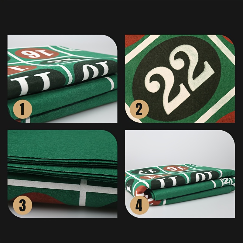 Double-Sided Tablecloth for Poker Games