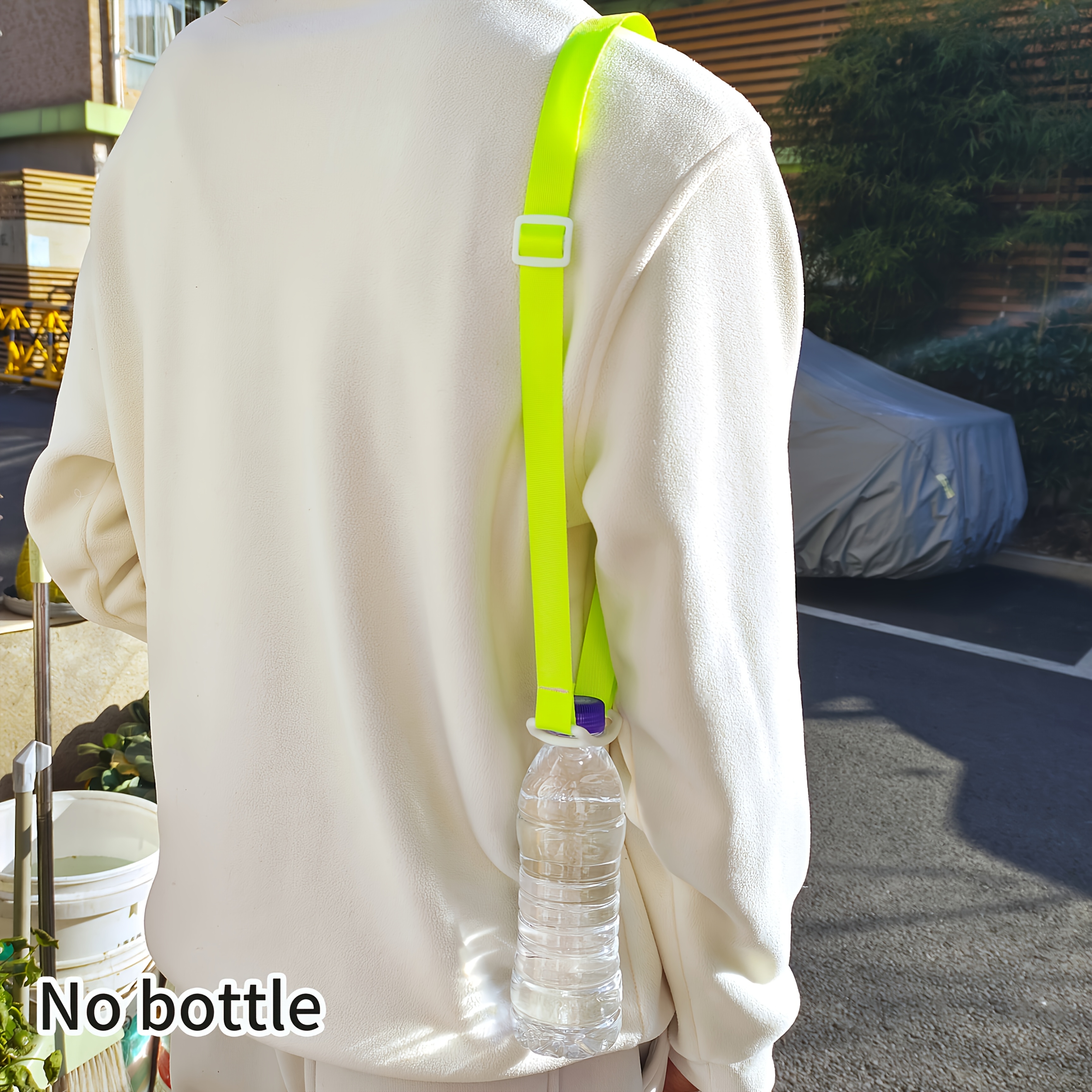 1 Portable Bottle Hanging Rope, Diagonally Spanning Beverage Bottle Shoulder Strap, Insulated Cup Silicone Ring Shoulder Strap, Hanging Strap (no Cup Included)