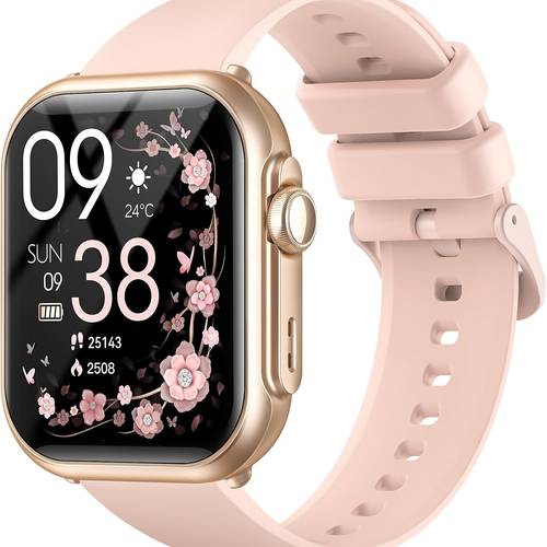 smartwatch for women compatible with and iphone smartwatch with long call making receiving sleep monitoring 120 sports fitness pedometer