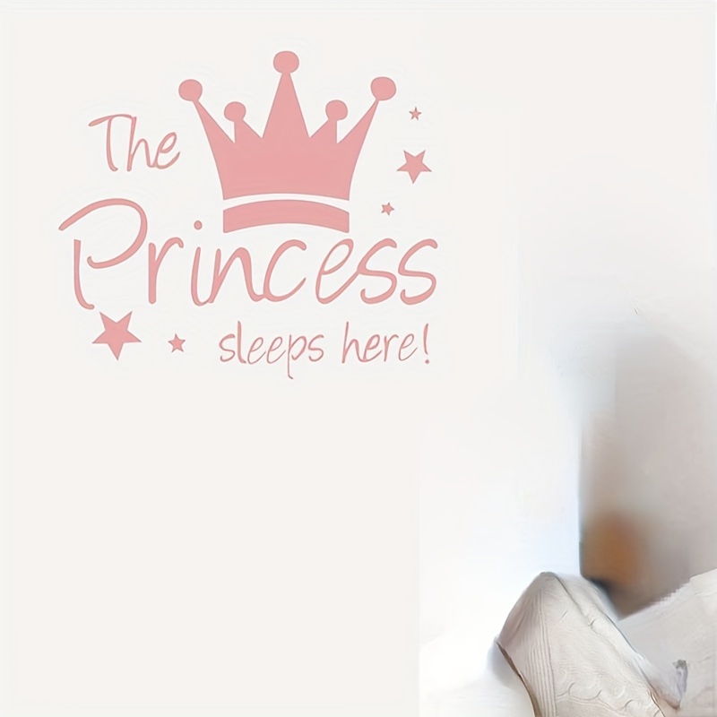 

1set The Princess Pink Stickers, Suitable For Living Room, Bedroom, Background Wall, Wall Decoration, Home Decoration