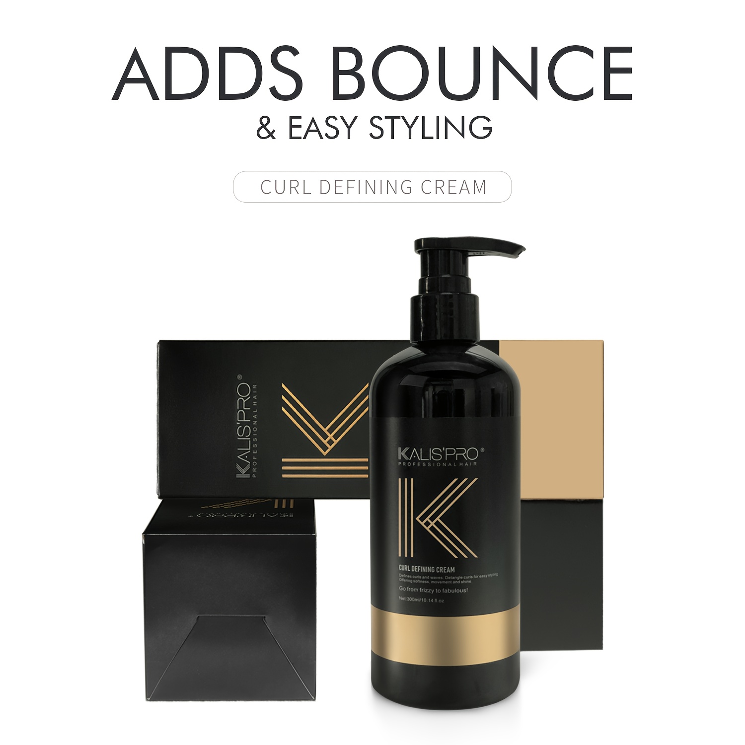 Crème Définissante pour Boucles Homme - Tenue Forte, Léger et Non Gras, -Frisottis, Contrôle des Mèches 24H, Boucles Naturelles, Aspect Poli, Formule Sans Graisse, Tenue Longue Durée, Produit de Coiffage Essentiel, Soins Quotidiens