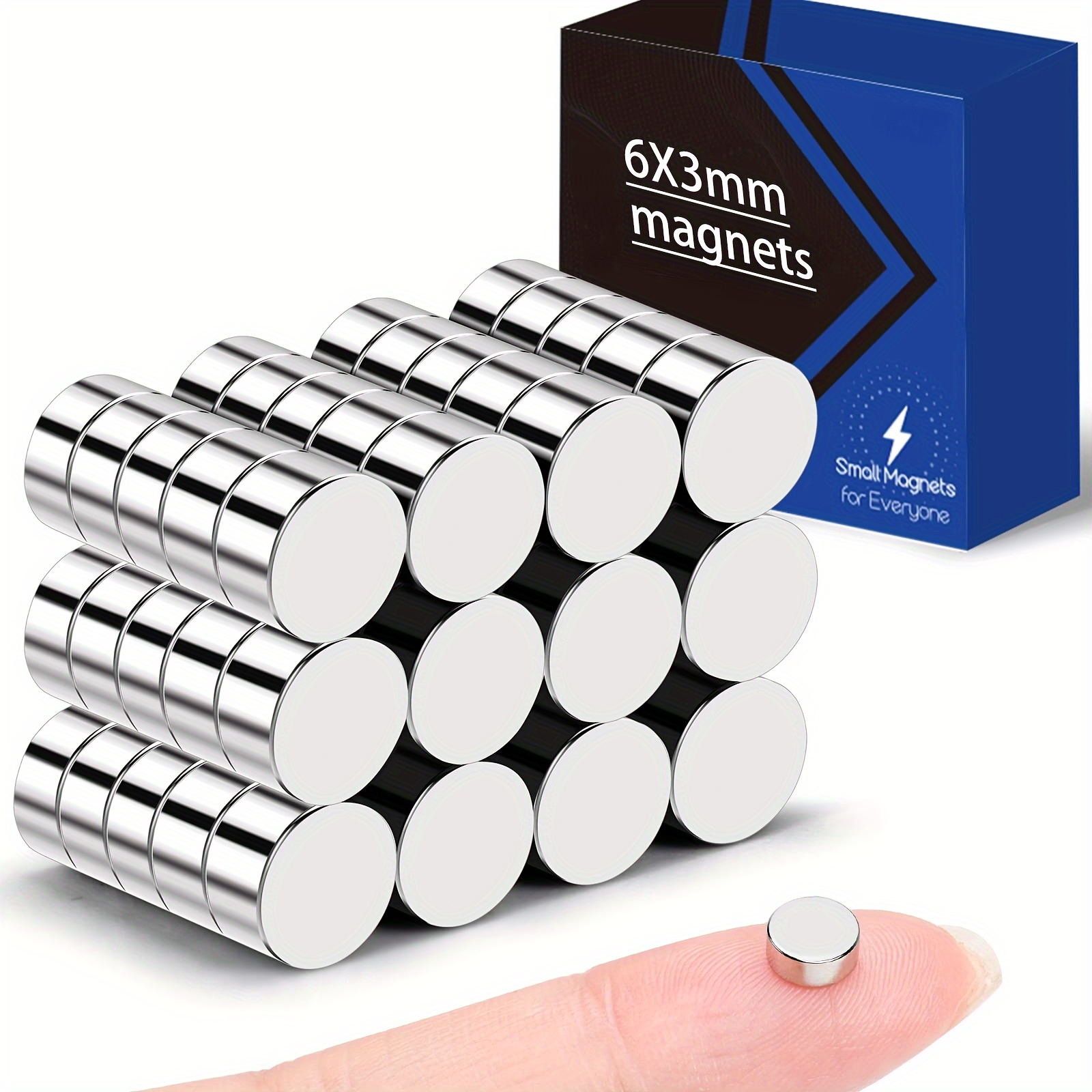 

50pcs D6x3mm Small Magnets, Mini Magnet, 6*3mm Neodymium Magnet Fridge, Whiteboard Magnet, Suitable For Office, Fridge, Kitchen