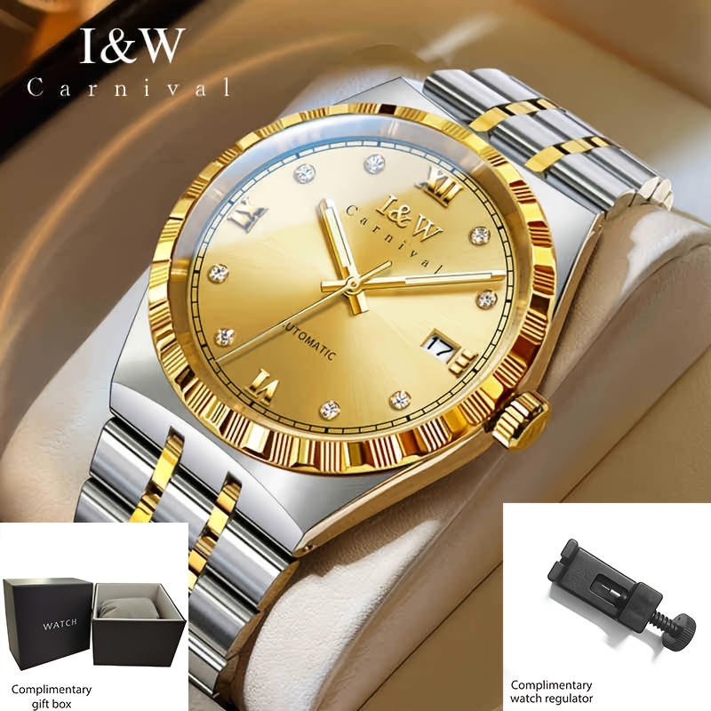 Image of [i&w Carnival] New Luxury Movement Mechanical Men's Watch, Automatic Self-winding Sapphire Fashion Watch, Holiday Gift