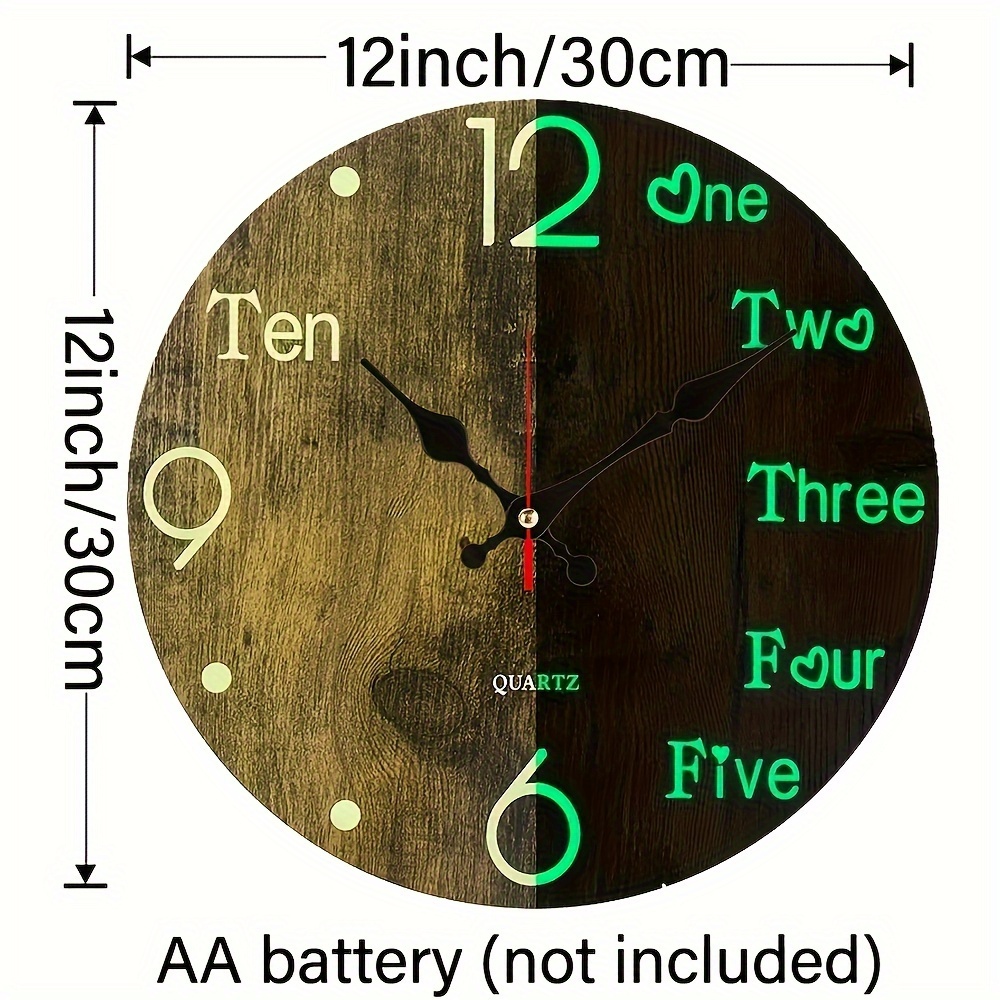 Silent Wall Clock With Light