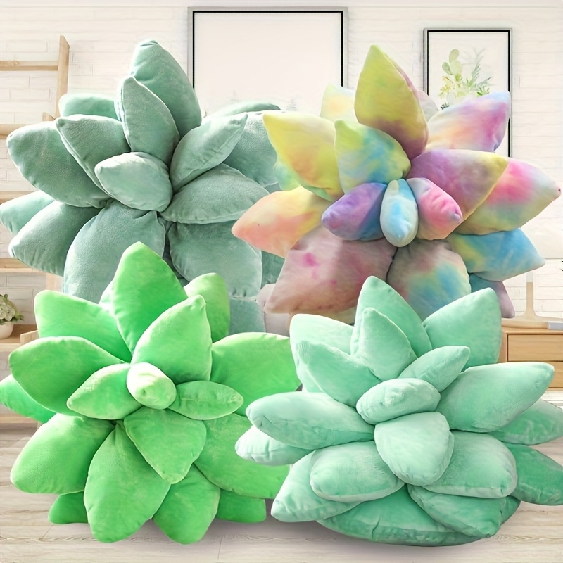 25cm/9.84in * Succulent Plants Plush Kawaii Simulation Succulent Plant  Plush Potted Flowers Pillow Chair Cushion Stuffed Toys Succulent Plush  Pillow Toys Birthday Gifts