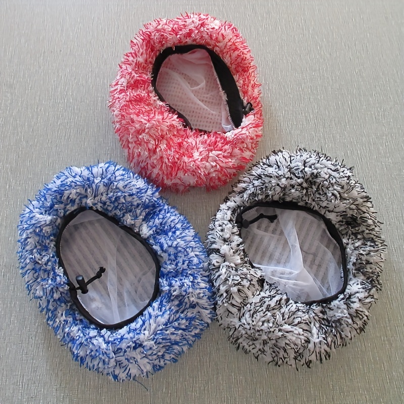 

Car Washing Brush Set With Fuzzy Cloth Covers - No Electricity Required