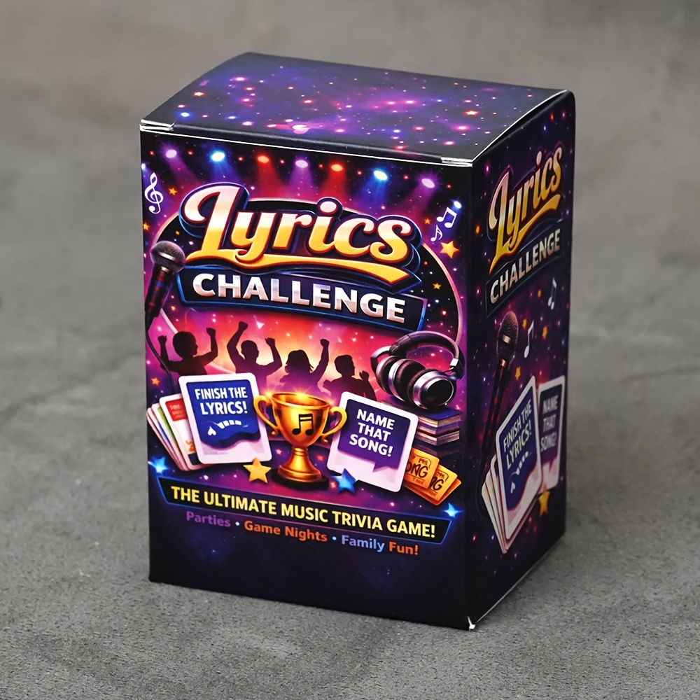 140-Card Music Trivia Board Game for Parties