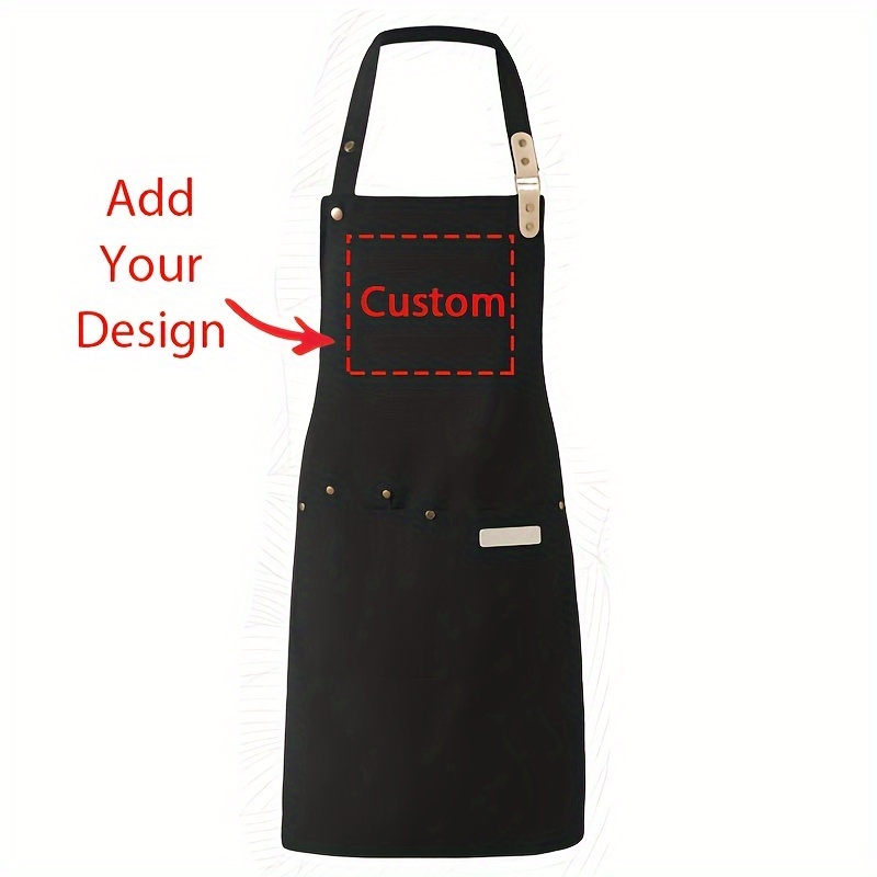 

Custom Apron - Personalized Chef & Bbq Cooking Apron, Canvas, Restaurants & Home Use, Great Christmas Gift For Family & Couples