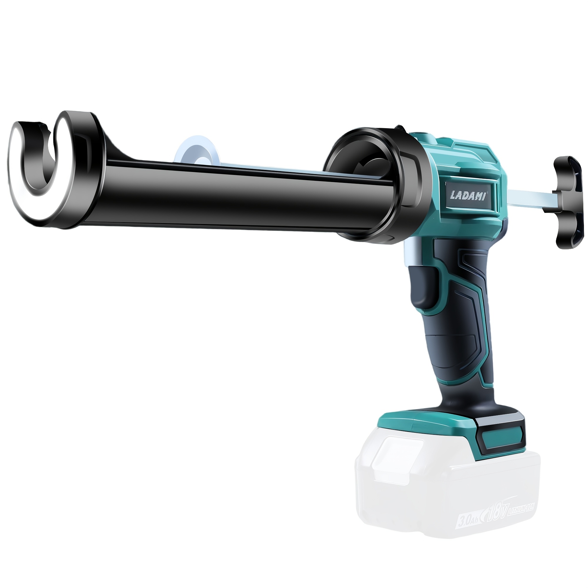 Image of Ladami Cordless Cartridge Press For Makita 18v, For Einhell Battery With Led Light 4 Adjustable, Electric Gun Battery For 300ml Cartridge Press 10oz