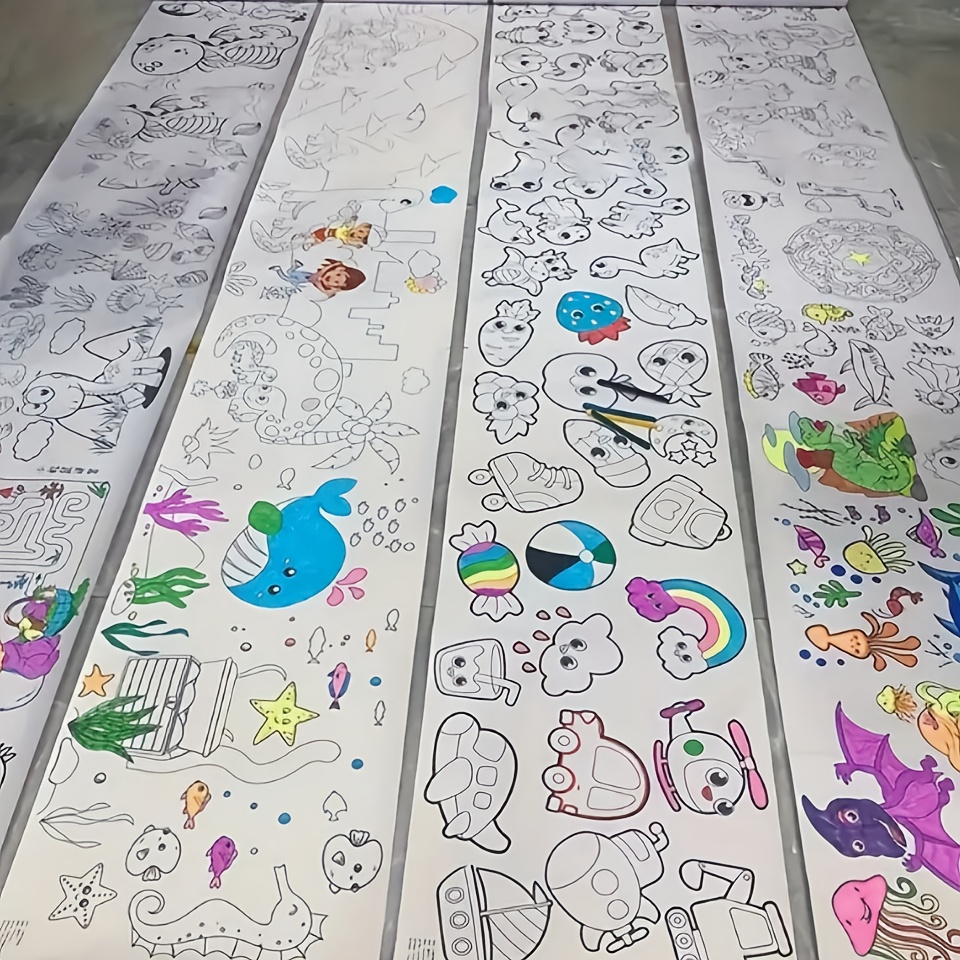 

30cm By 90cm Watercolor Paper, Suitable For Cutting And Painting, Coloring And Artwork, Making It An Ideal Gift For New Year, Halloween, And Christmas.