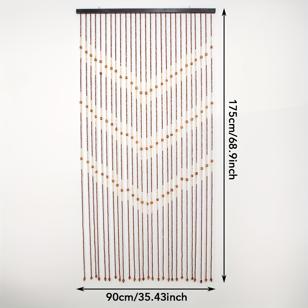 TEMU 27 Retro Artistic Bead Curtains Create A Warm And Private Atmosphere. , Durable And Beautiful, Strong Decorative Effect, Bedroom/living