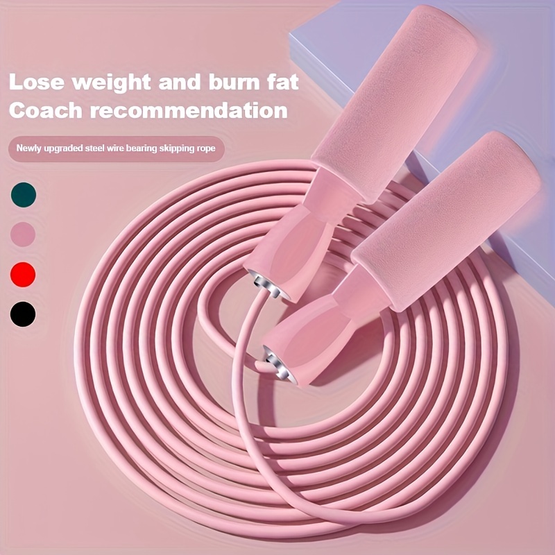 

1pc Sports Jump Rope, Suitable For Fitness, Exercise And Workout, Suitable For , Material Is Pvc Jump Rope For Fat Burning, Weight Training, Fitness And Weight Loss, Professional Rope Training