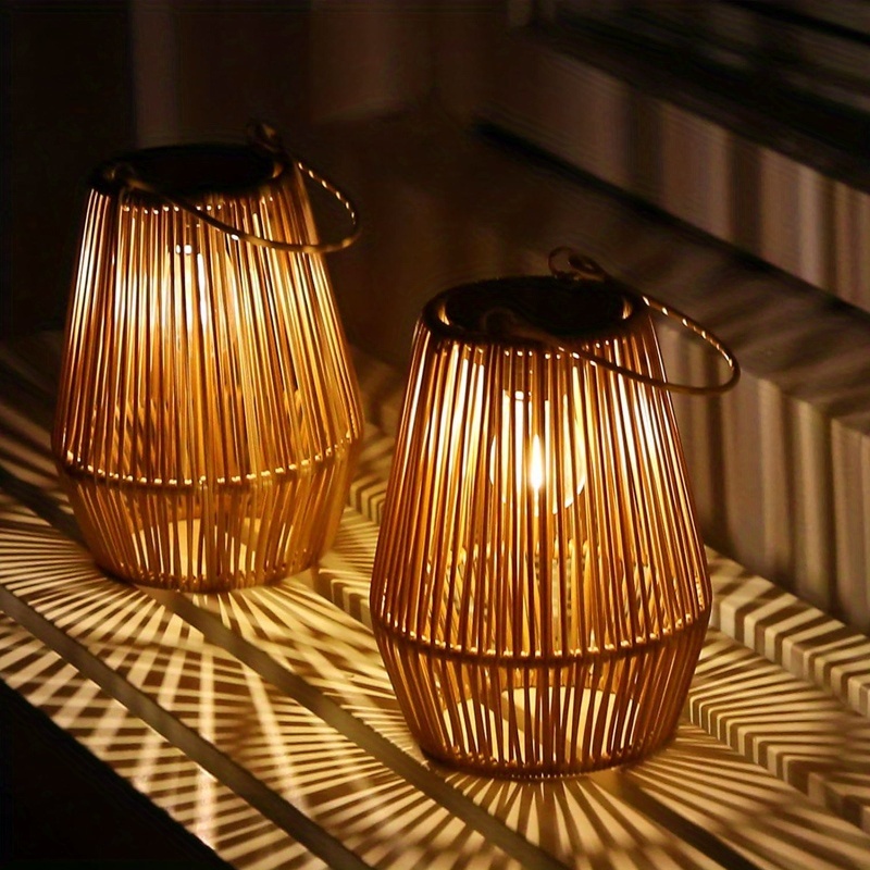 solar outdoor lanterns suitable for   patio balcony decoration outdoor hanging solar lights ideal for garden courtyard pathway porch