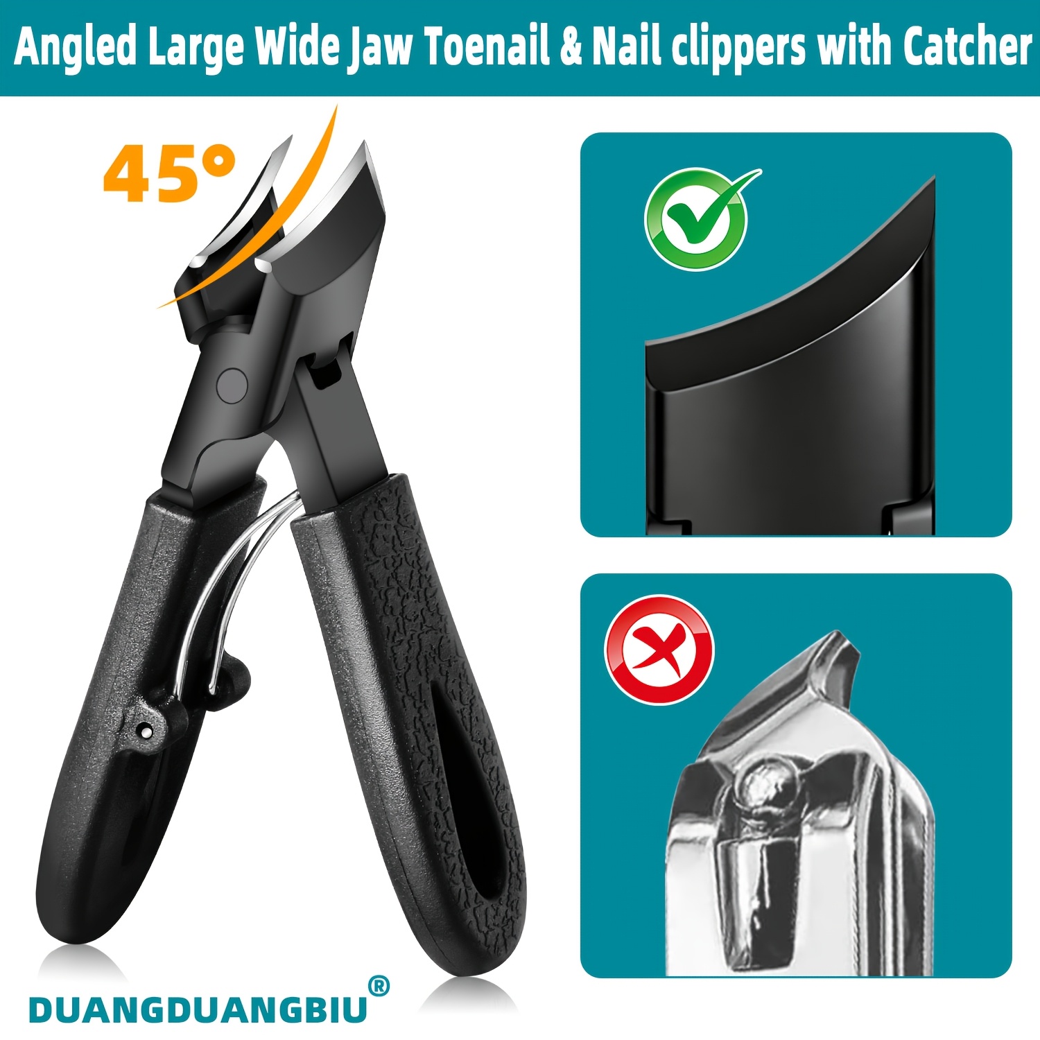 7pcs Ingrown Toenail Clipper Set with Beak Pliers