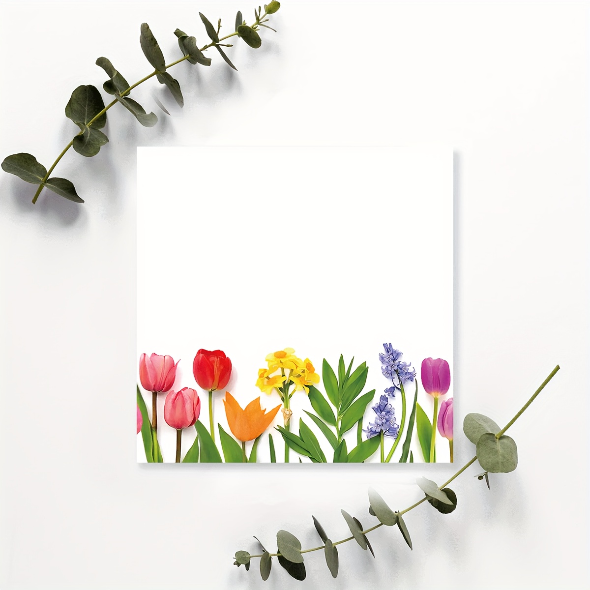 

Flower Notepad, Wildflower Notes, Self-adhesive Portable Notes, Work And Study Supplies To-do List, 3*3 Inches, 50pcs/set