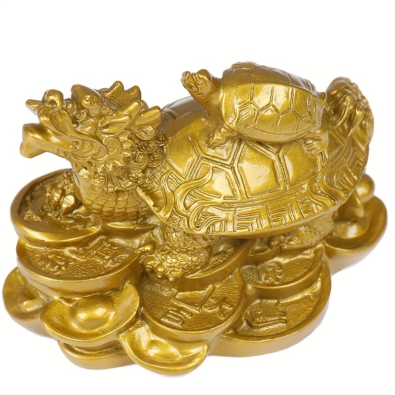 Chinese Feng Shui Turtle Figurines Miniature Brass Animal - Temu