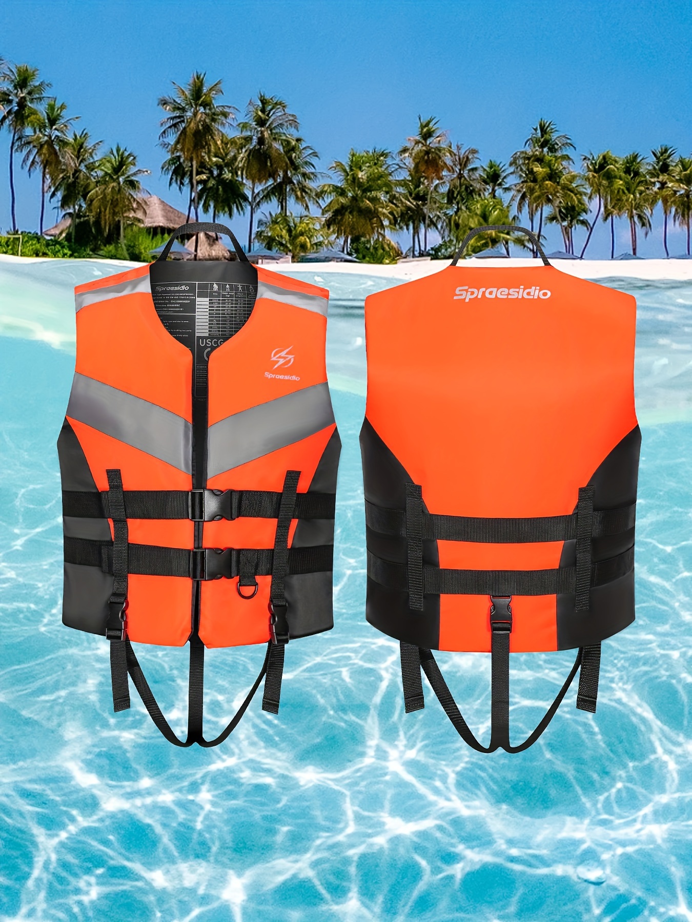 Adjustable Life Jacket Swimming Equipment Boat Drifting Fishing Buoyancy  Vest Portable Swimming Vest