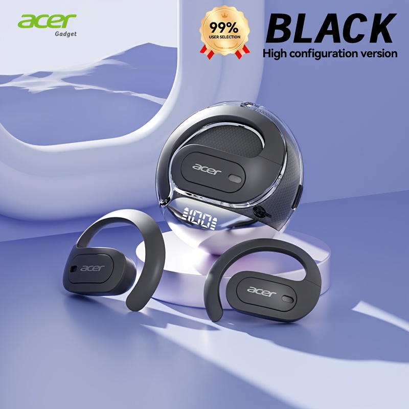 Image of Acer Gadget Bone Conduction Headphones - Open Ear Wireless 5.4 Headset With Intelligent Call Noise Reduction, Heavy , Audio, Directional Sound & Long Standby, Ear Hook For Sports
