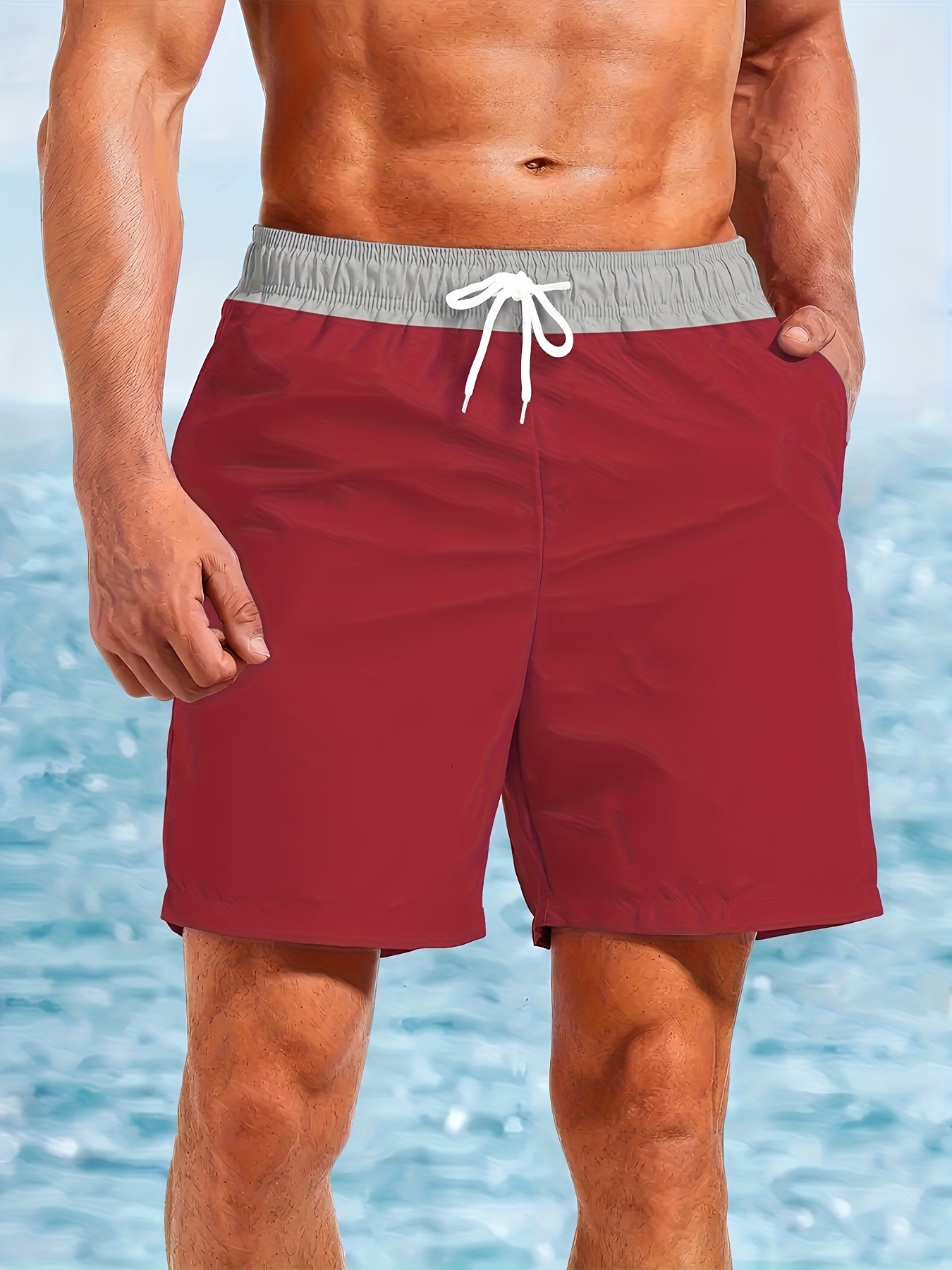 Pantalón Corto Pantalon De BaÃ±o De Baño Hombre Short De Playa