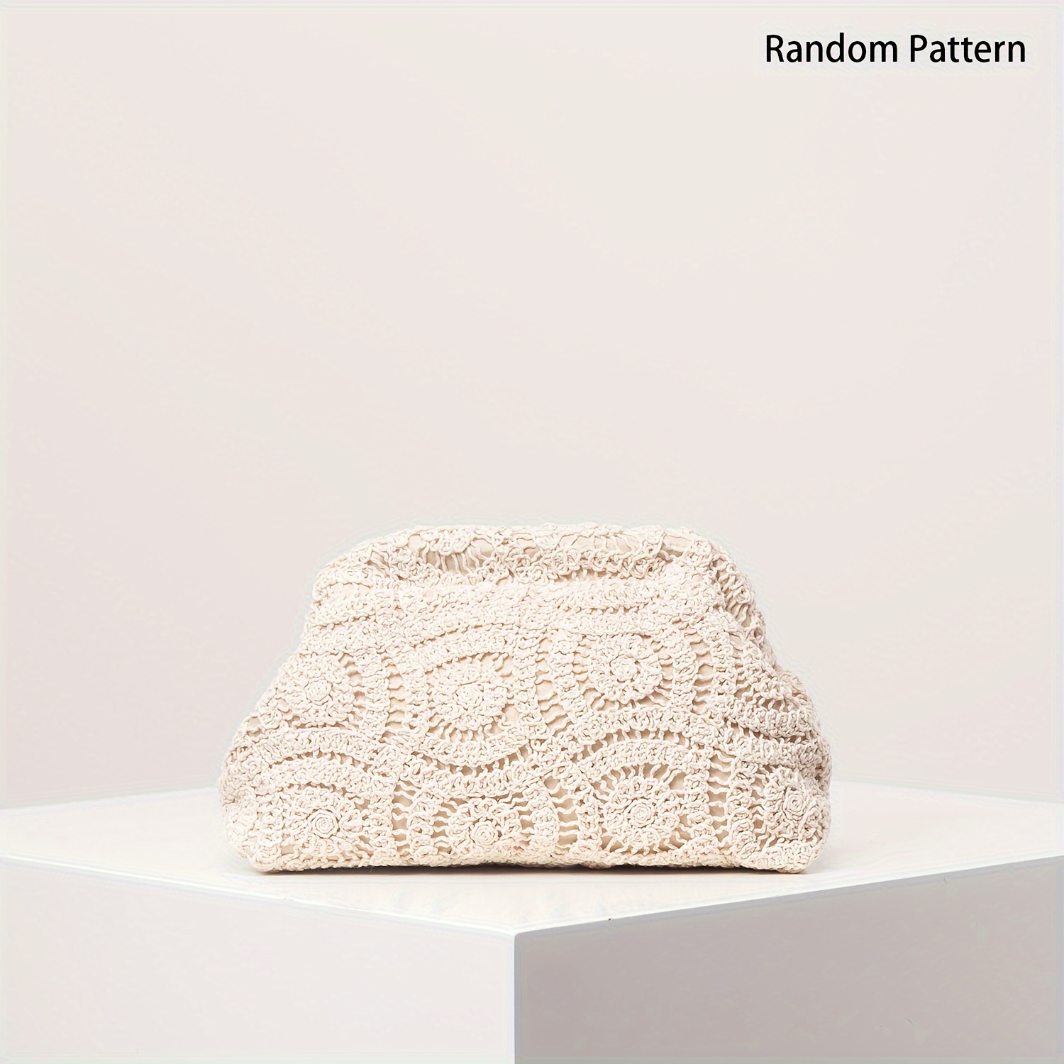 TEMU Bohemian And , Material Handbag, Makeup Pouch