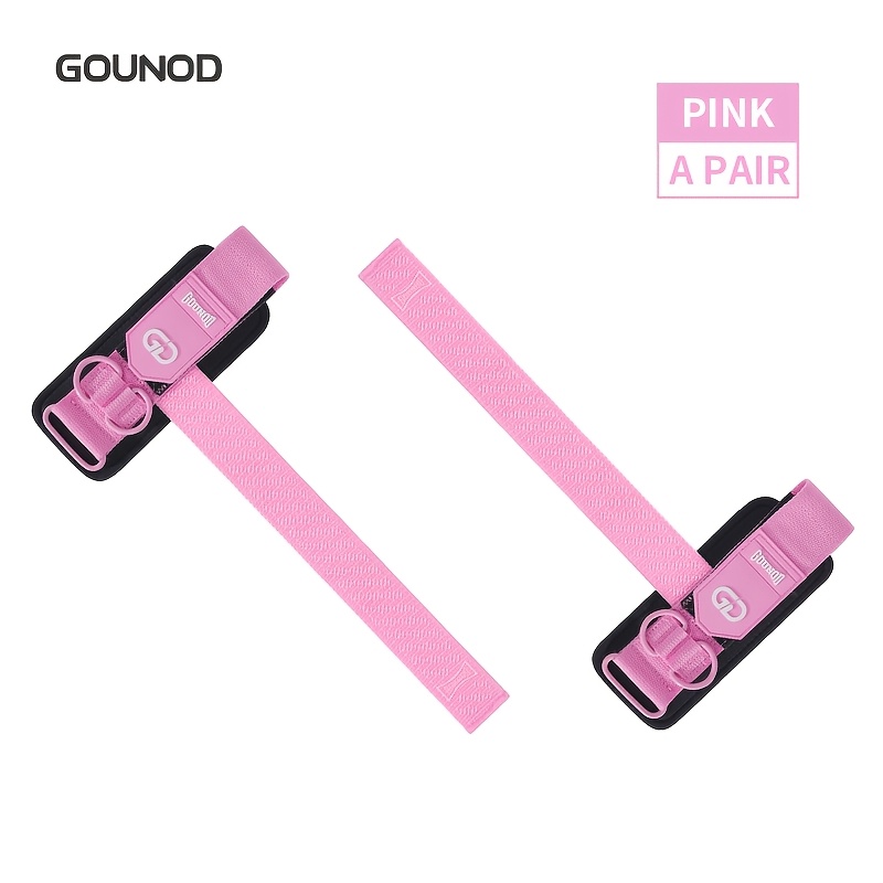 TEMU 1 Paar Unisex Lifting Straps en Fitness, Anti-Slip Gear voor Gewichtheffen, , Kleuren - Luipaard, Roze, Zwart