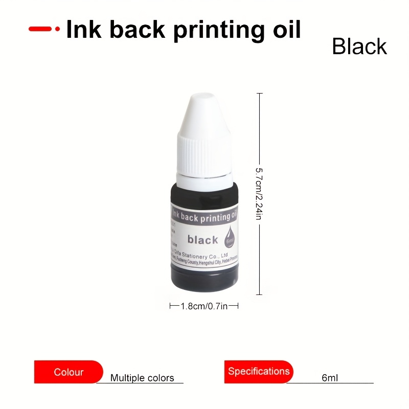Red, Black, And Blue Ink For Refillable Stamps - Quick-drying, Clear