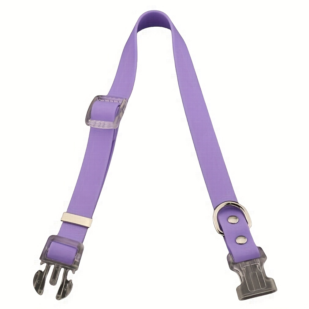 Personalized PVC Pet Collar with Engravable Name Tag & Adjustable Leash