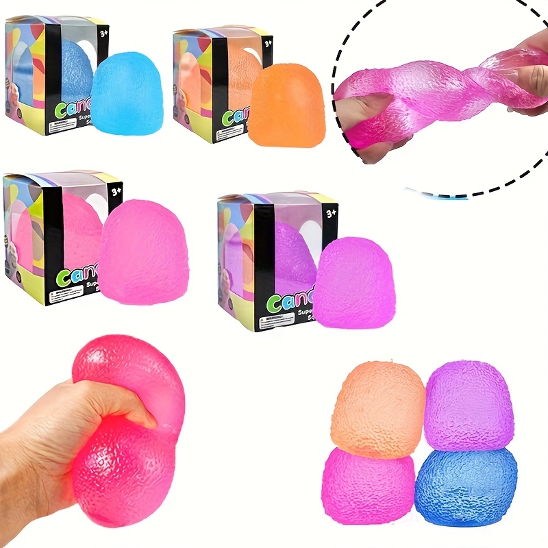 Multi-Color Soft Maltose-Shaped Stress Relief Squeeze Toys - Durable, Skin-Friendly Plastic for Parties, Events & Sensory Play, Assorted Bright Colors, Party Favors|Vibrant Presentation|Durable Plastic