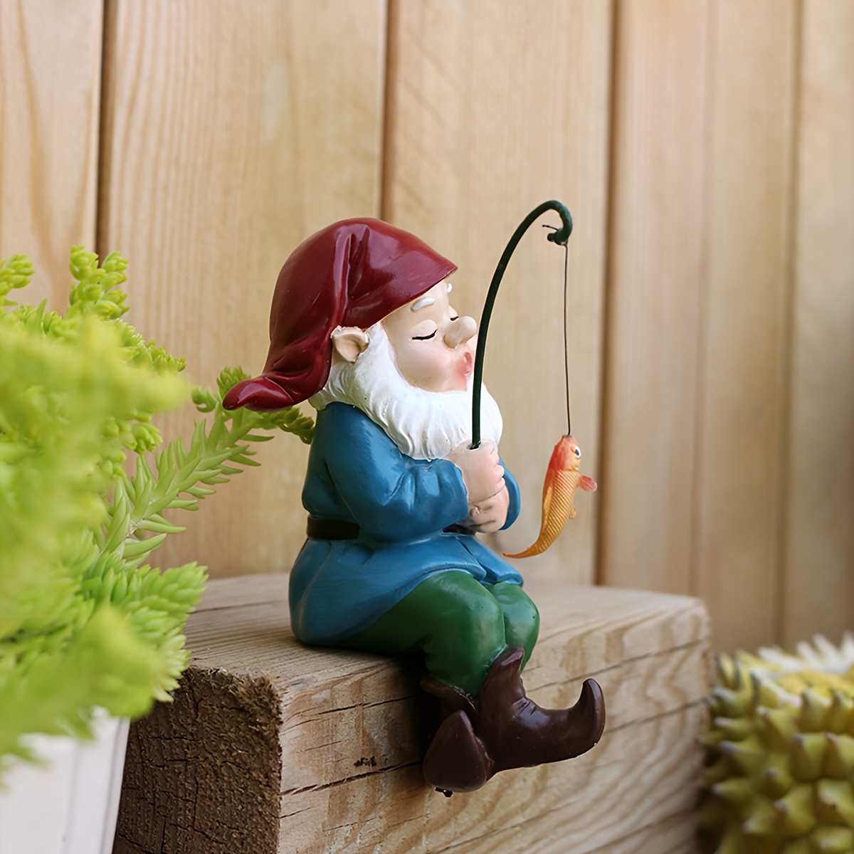 fisherman resin statue versatile indoor - Temu