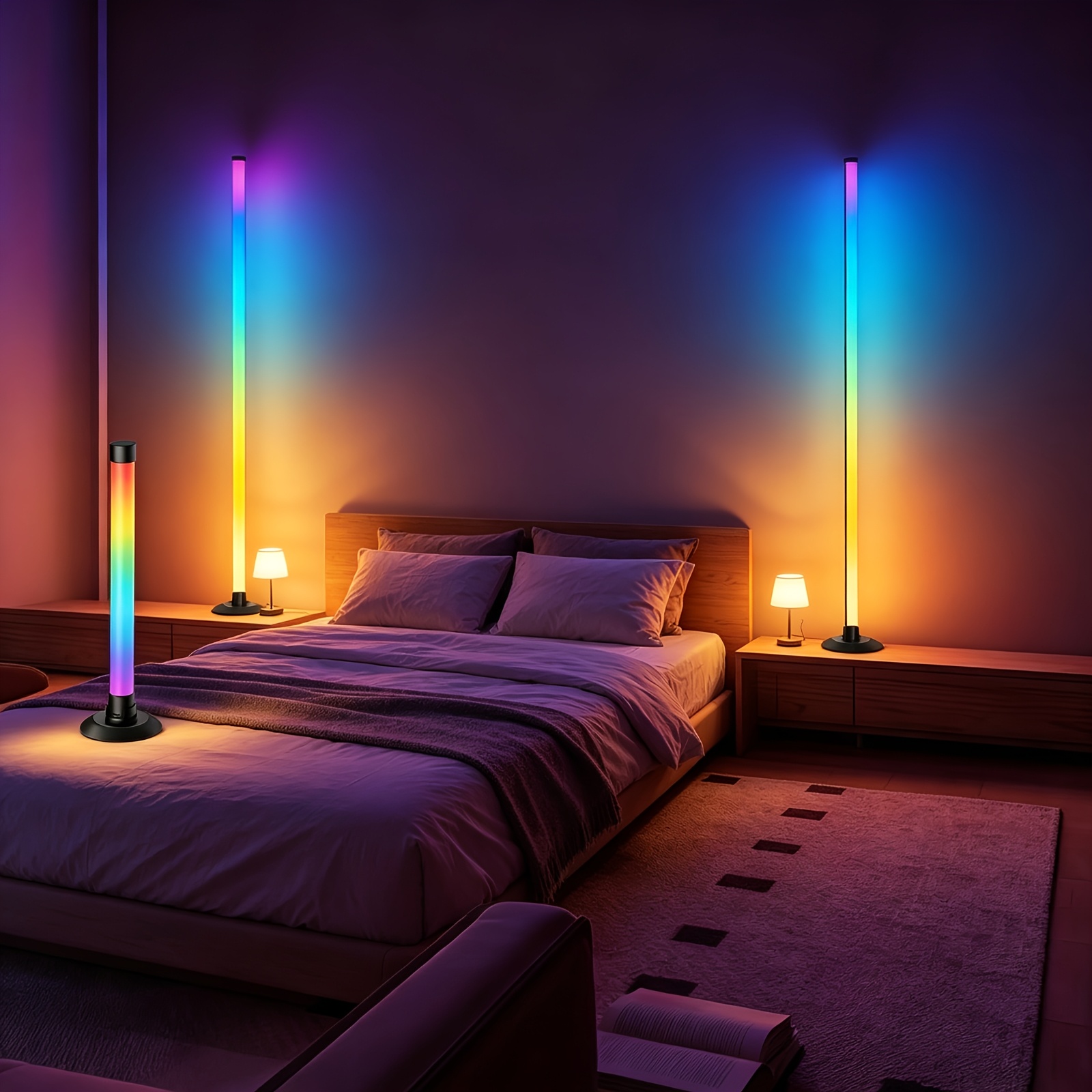 Smart RGB Floor Lamp with App & Remote Control