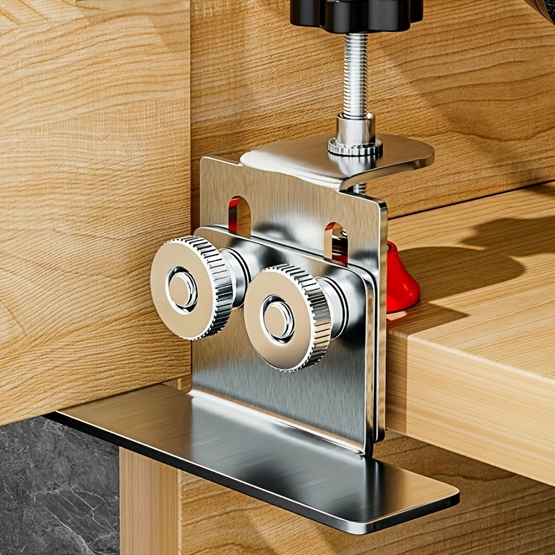 

Adjustable Stainless Steel Cabinet Door Alignment Tool - Multifunctional Woodworking Auxiliary Device