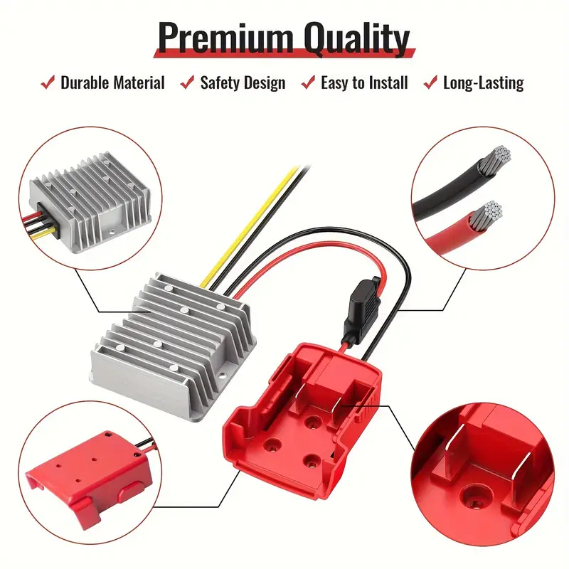 Jual 18V To 12V Step Down Converter For Milwaukee M18 Power Wheels Battery Adapter, DC 12V 20A 240w Buck Converter Regulator I.1533749558 Jual 18V To 12V Step Down Converter For Milwaukee M18 Power Wheels Battery Adapter, DC 12V 20A 240w Buck Converter Regulator I.1533749558