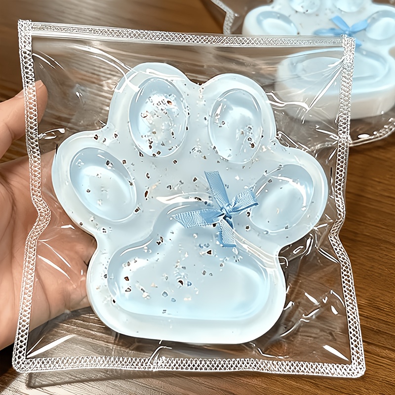 Image of Taba Sea Salt Cat Claw Blue With Sea Salt Cat Claw Design Transparent And Soft, Beautiful And Interesting, Portable Party Halloween Christmas Easter Celebration Relaxation Gift