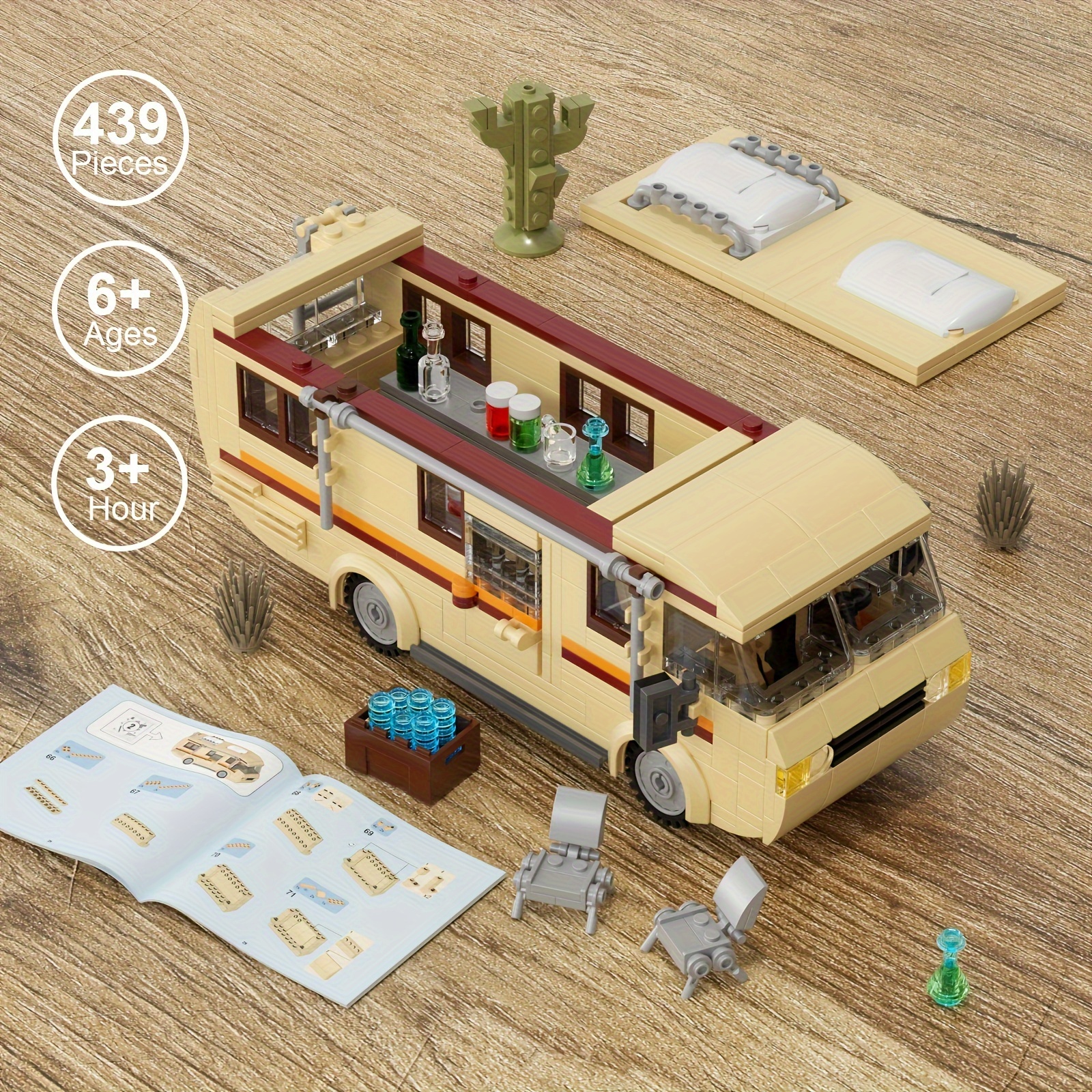 

439pcs Building Block Rv, Building Block Model, Tv Series, Exquisite Collectibles, Christmas, Halloween And Birthday Gifts