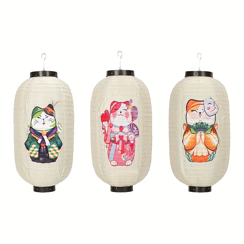 Luxshiny Traditional Japanese Lantern – Outdoor Asian Style Hanging Lamp, Waterproof Foldable Decor For Restaurants, Parties & Festivals