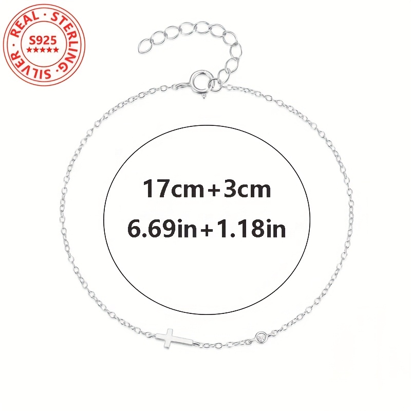 Women's Sterling Silver Cross Pendant Necklace