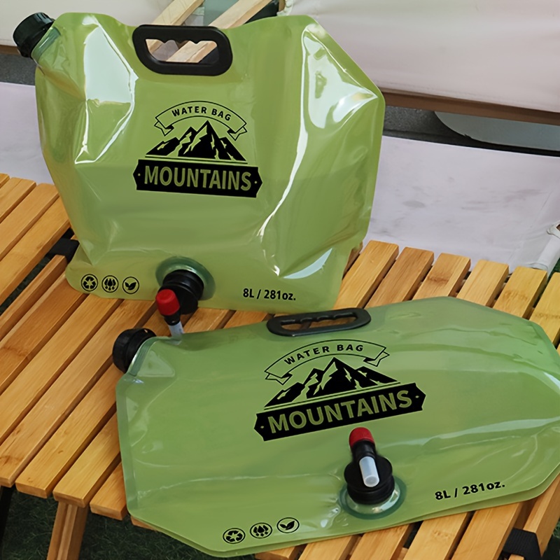 8L Travel Hydration Bladder with Valve and Foldable Storage