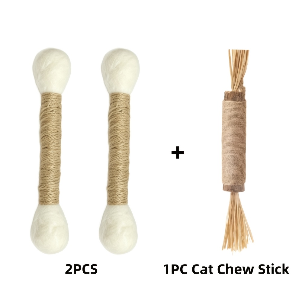 Image of Cat Toys For Indoor Cats, Dental Chew Stick, Durable Bite-resistant Scratcher And Teething Toys For Kittens, Interactive Play For Boredom Relief And Exercise, | Mood And Stress Relief