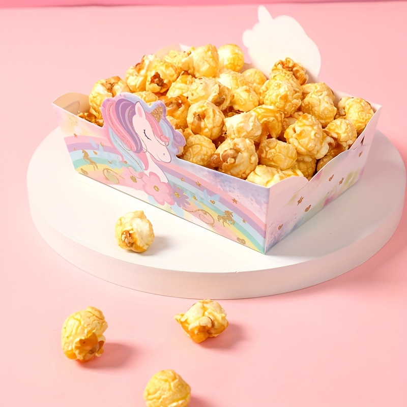 inheming Pack of 12 Unicorn Popcorn Boxes, Cardboard Candy