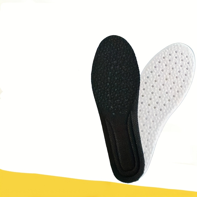 TEMU 2 plantillas deportivas de malla EVA, insertos transpirables con amortiguación para correr, senderismo, zapatos deportivos y casuales