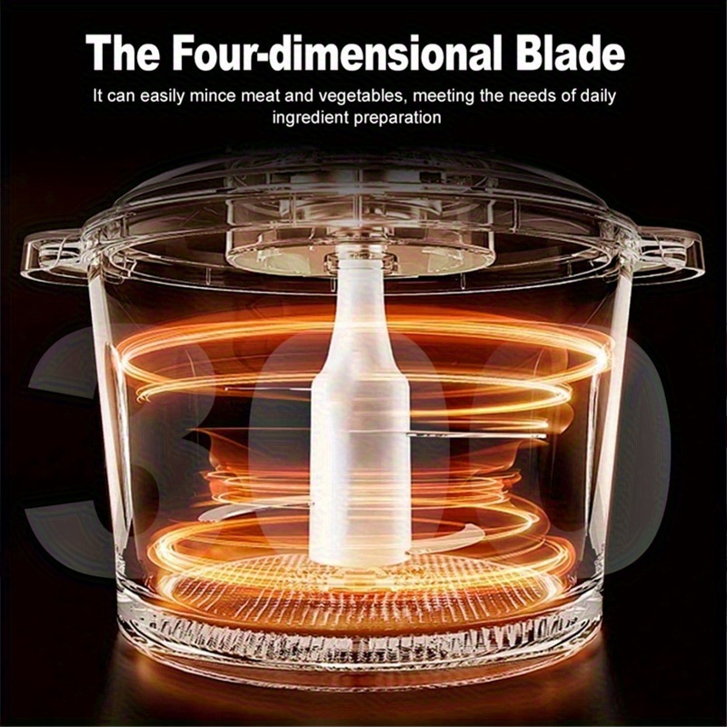 electric food processor meat grinder with   2 speed heavy duty motor 26000 rpm 2 capacity chopper for vegetables fruits baby food meat garlic fast   compact suitable for commercial use Product details 1