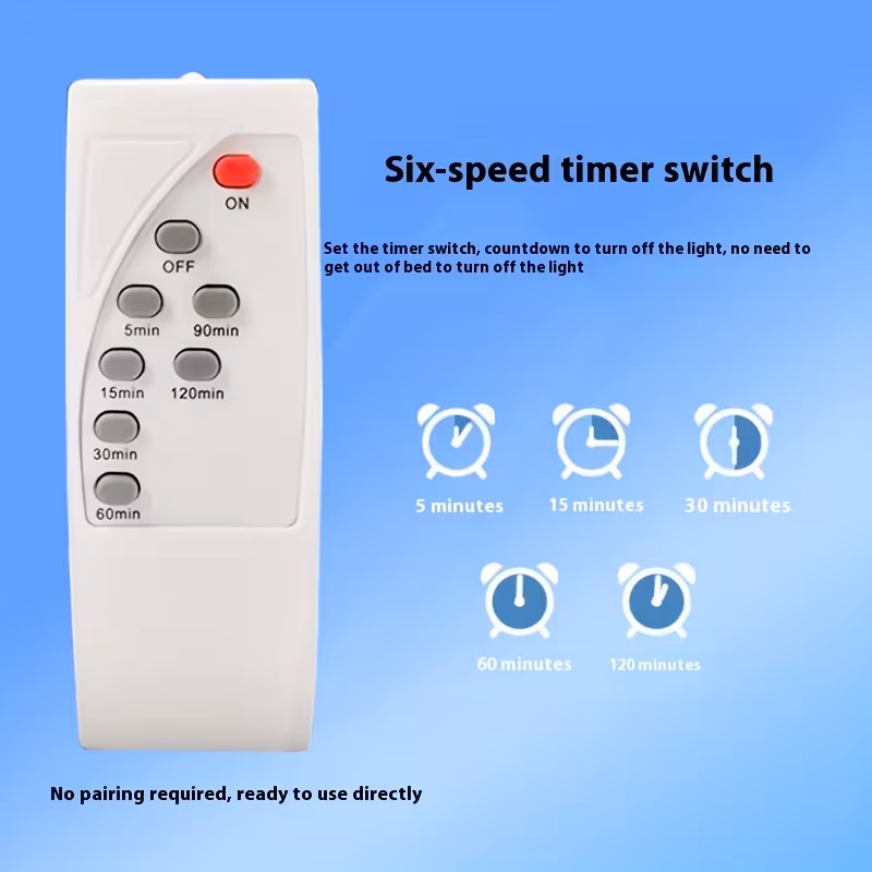 remote control lamp holder with an e27 screw base a versatile timer switch that allows for minute ideal for use in bedrooms living rooms and staircases Product details 3