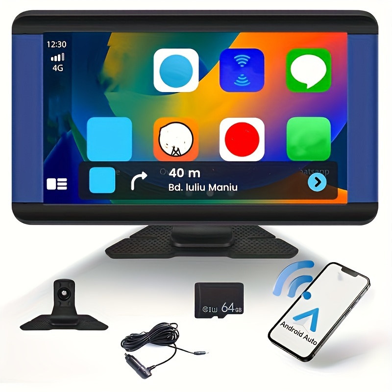Wireless Carplay Android Auto Smart Monitor With Mirror Link - Temu