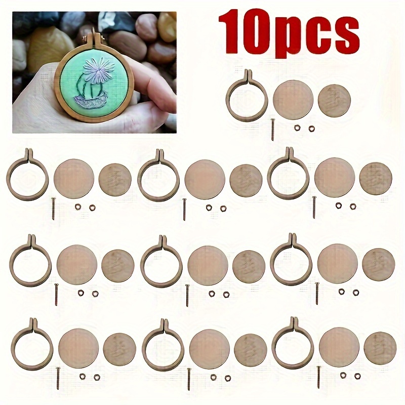 

[ ] 10 , Wooden Embroidery Ornaments Frame