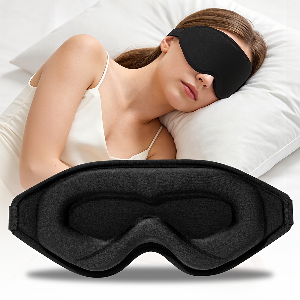 TEMU Nouveau masque de sommeil 3D stéréo occultant, respirant et non compressif pour hommes, femmes, étudiants, et utilisation pour dormir