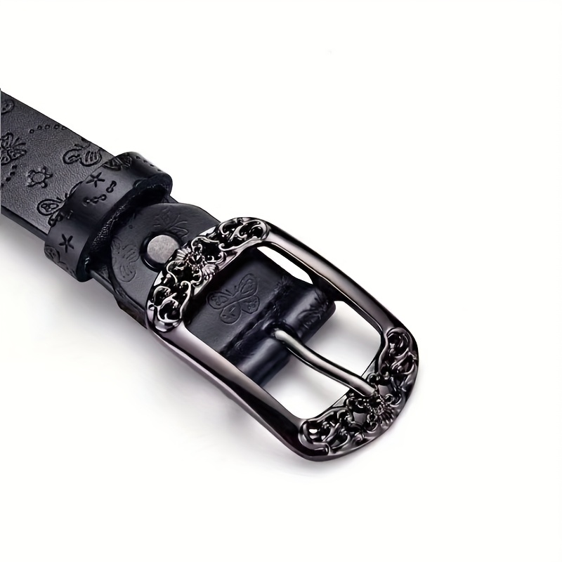 Stylish Casual Belt with Retro Buckle Wide Strap